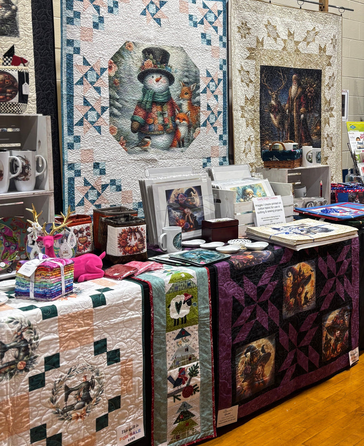 booth at quilt show