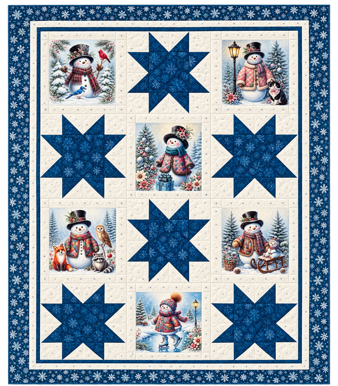 snowman quilt