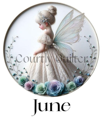 Courtly Quilter birth month fairy, June