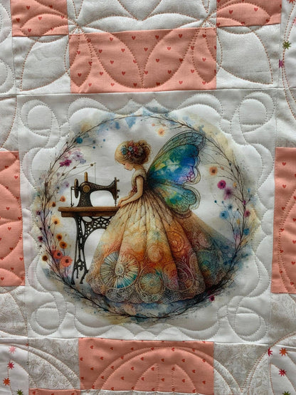 sampler sewing fairy quilt, Courtly Quilter